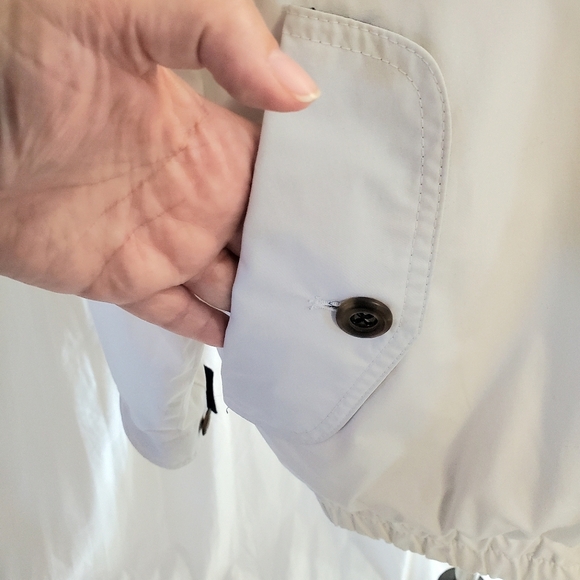 Awesome Vintage 90s London Fog Jacket Men's Size Medium White Vented Full Zip - Picture 7 of 15